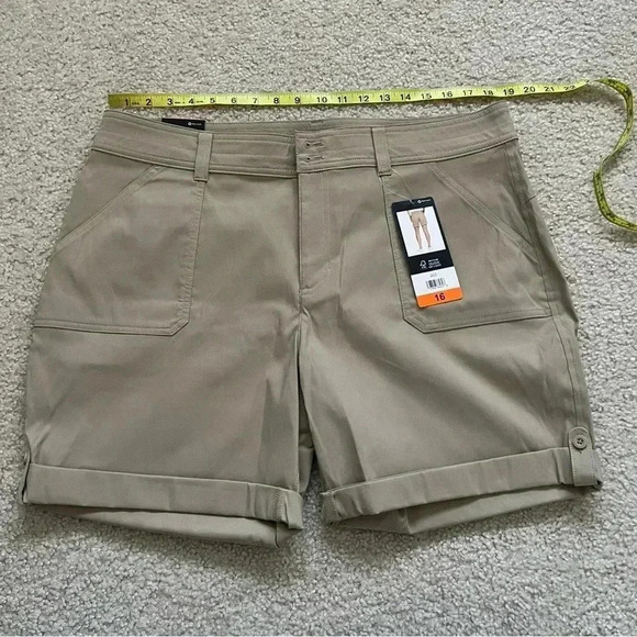 Eddie Bauer NWT Rolled Hem Bermuda Short Brown 1751714 Women Size 16 Outdoor - Picture 8 of 14